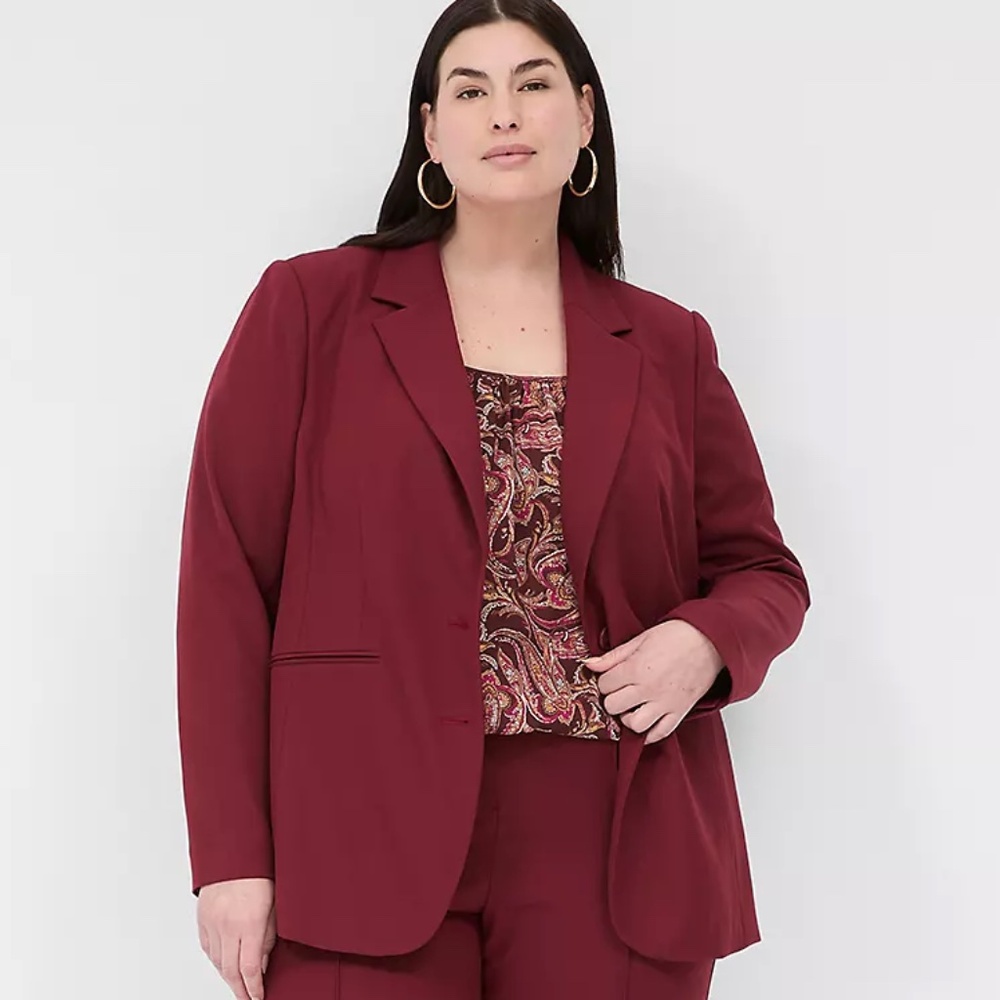 Lane Bryant Perfect Drape Two-Button Blazer NWT Size 22